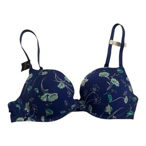 Ambrielle  Push-up Underwire Padded Blue 34B Bra